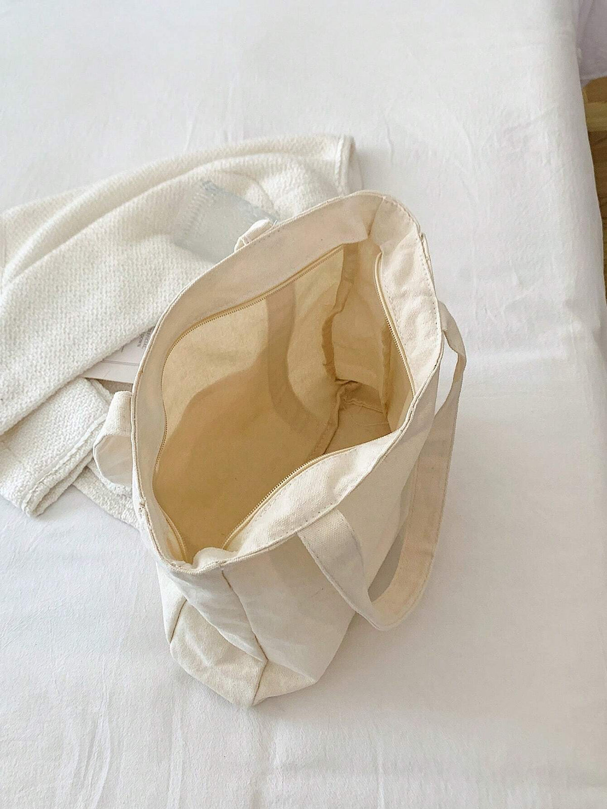 Torba canvas na ramię – widok z przodu