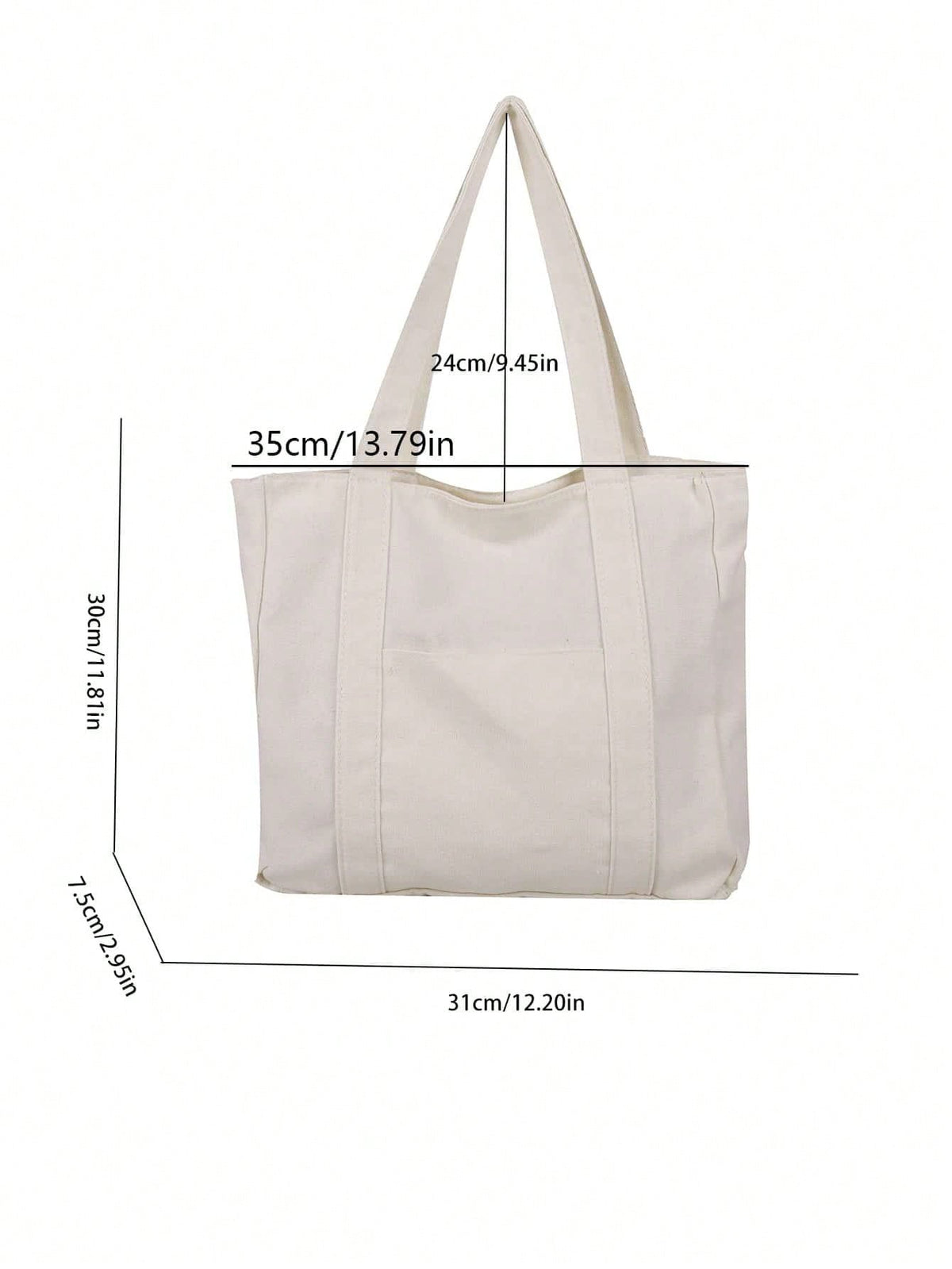 Torba płócienna – detal materiału canvas