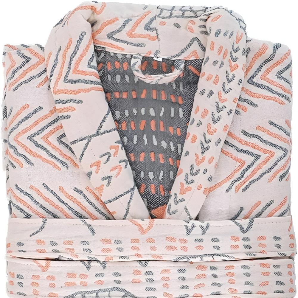 Szlafrok bawełniany unisex – widok z tyłu