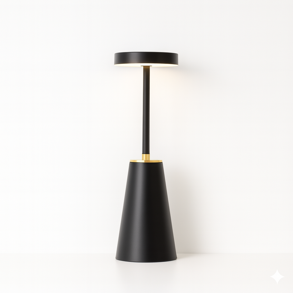 Nowoczesna Bezwprzewodowa Lampa Stołowa LED z Dimmerem – Stylowa Lampka Nocna Do Salonów i Sypialni