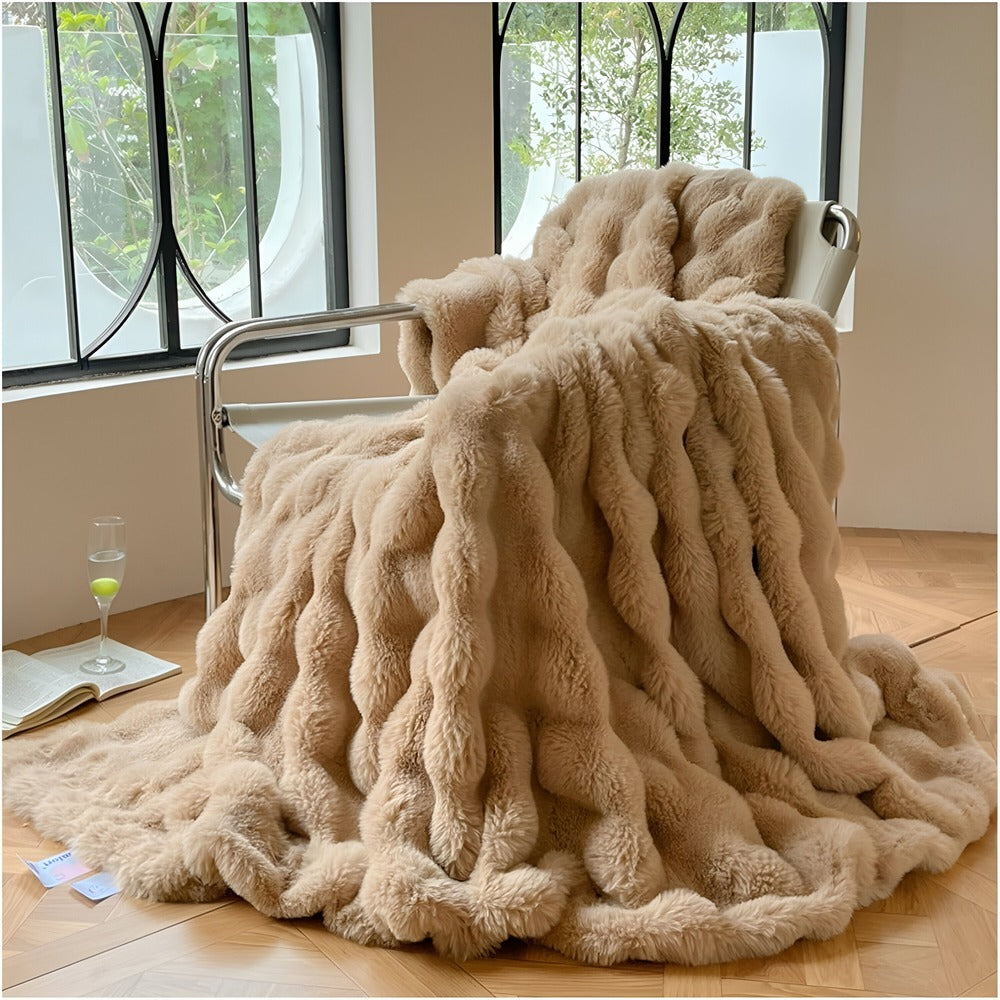 Ciepły Koc Fleece 100x160cm – Elegancki i Miękki Koc do Użytku w Domu i w Podróży 0