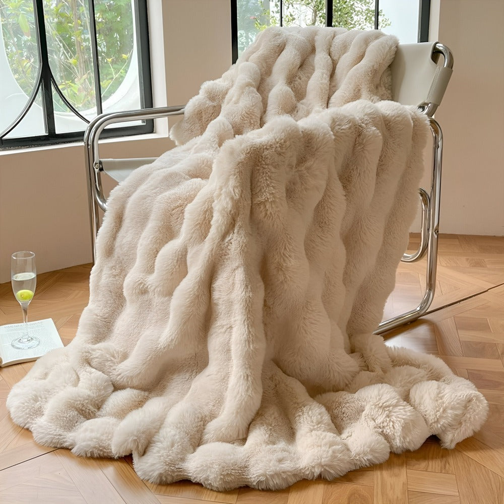 Ciepły Koc Fleece 100x160cm – Elegancki i Miękki Koc do Użytku w Domu i w Podróży 1