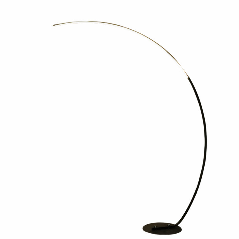 Czarna Lampa Podłogowa LED 170 cm z Minimalistycznym Designem - Energooszczędna Lampa Stojąca do Nowoczesnych Wnętrz 4