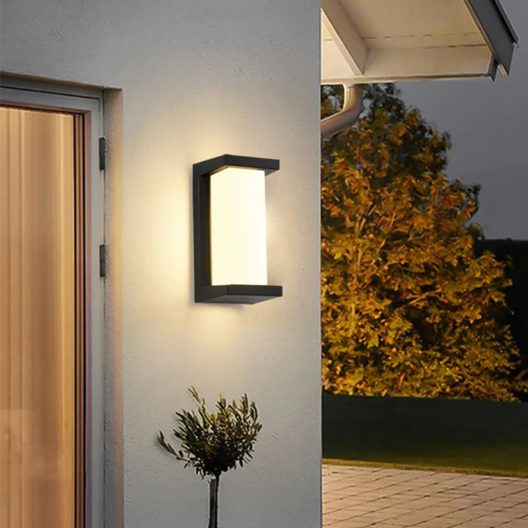 Eko Lampa ścienna zewnętrzna – czujnik ruchu, energooszczędne oświetlenie zapewniające bezpieczeństwo i styl – Lampy zewnętrzne 0