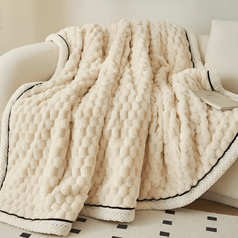 Gruby Ciepły Koc Fleece, Miękki i Stylowy, Idealny do Sofy i Łóżka – 120x200 cm, 150x200 cm, 200x230 cm 4