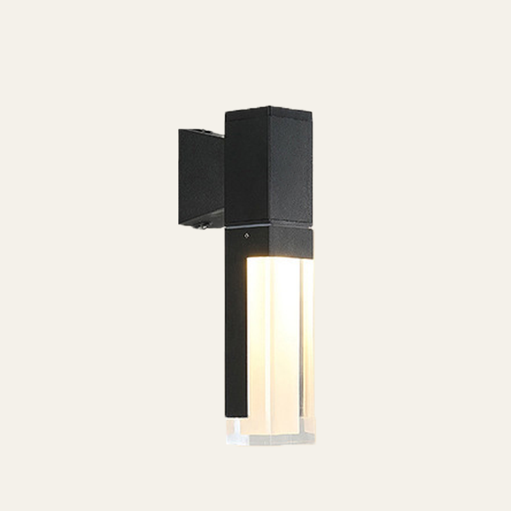 Kinkiet zewnętrzny LED z aluminium – Wodoodporny, nowoczesny design do ogrodu i tarasu | Eleganckie oświetlenie zewnętrzne 0