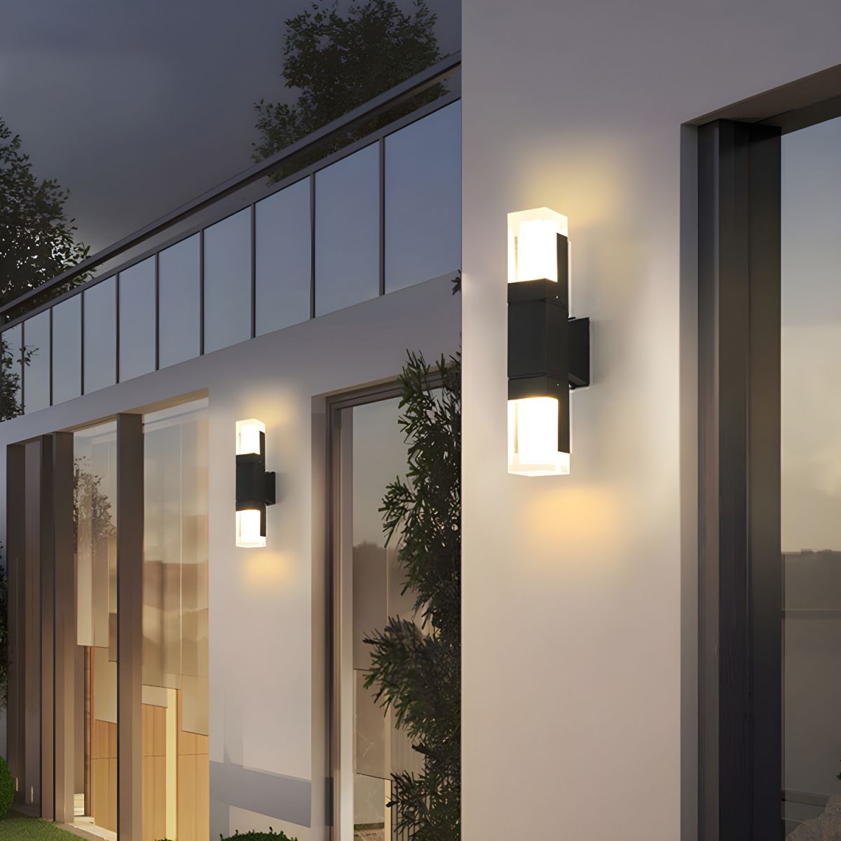 Kinkiet zewnętrzny LED z aluminium – Wodoodporny, nowoczesny design do ogrodu i tarasu | Eleganckie oświetlenie zewnętrzne 1