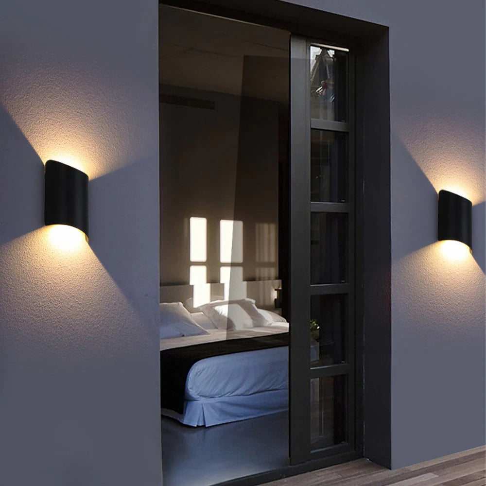 Kinkiet zewnętrzny z aluminium – Wodoodporne, energooszczędne oświetlenie LED do ogrodu i patio | Nowoczesny design 1