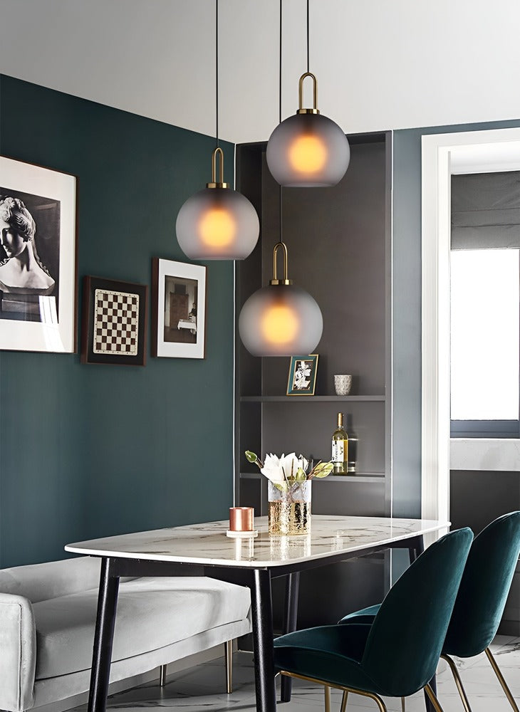 Lampa Wisząca Vintage z Szkła i Żelaza LED – Elegancka Lampa do Salonów i Żyrandoli 3