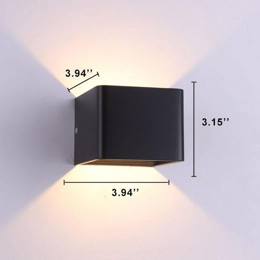 Lampa ścienna LED z aluminium – Nowoczesny kinkiet ścienny do salonu i sypialni, wielokolorowe oświetlenie, łatwy montaż 3