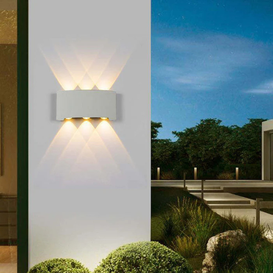 Lampa ścienna Stralix – elegancka lampa LED do użytku wewnątrz i na zewnątrz, wodoodporna i energooszczędna 4