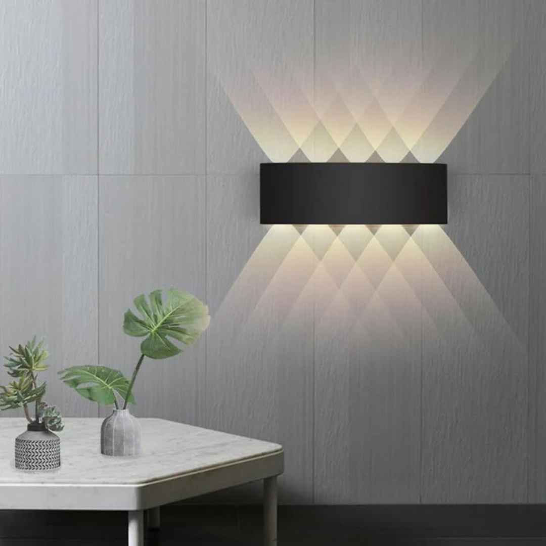 Lampa ścienna Stralix – elegancka lampa LED do użytku wewnątrz i na zewnątrz, wodoodporna i energooszczędna 6