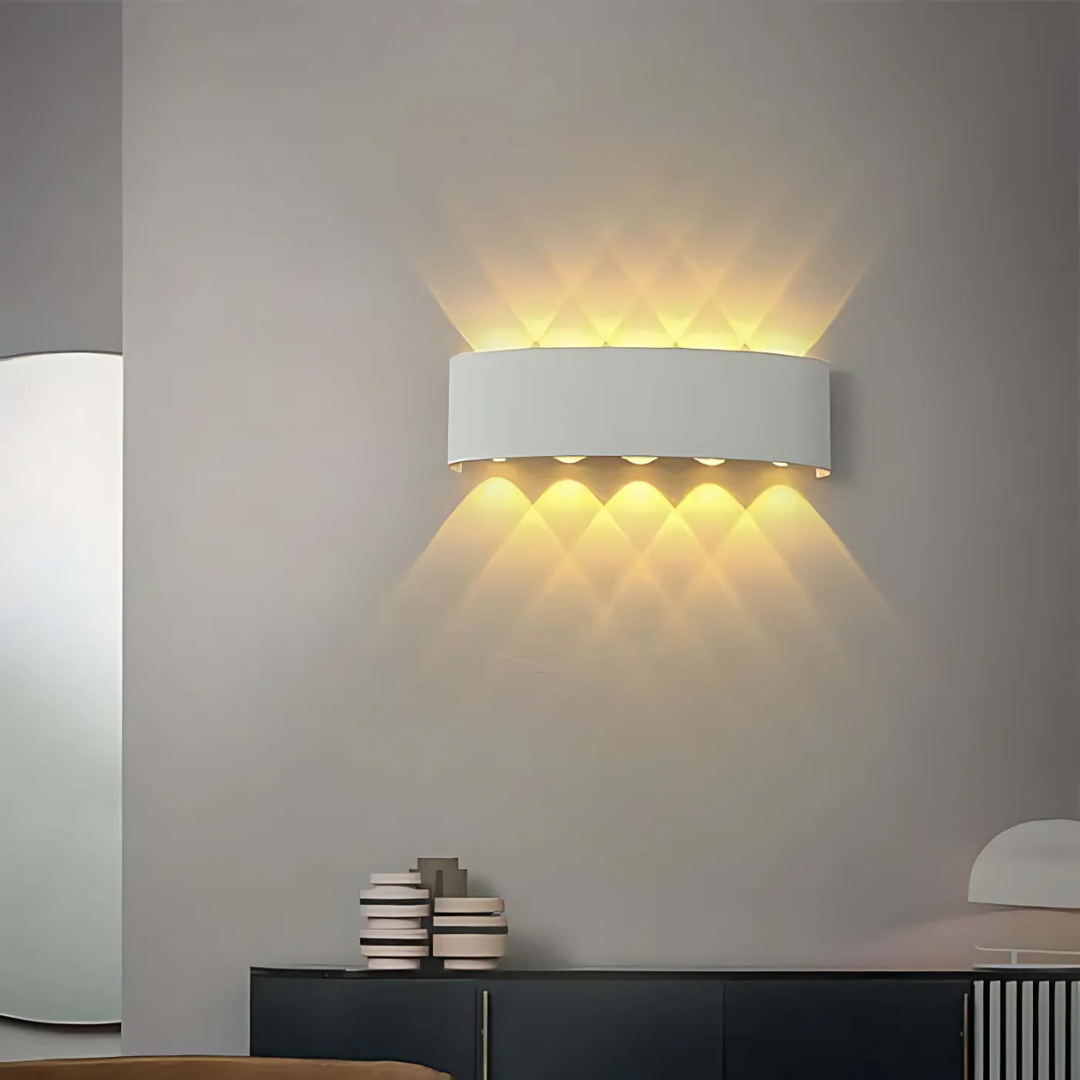 Lampa ścienna Stralix – elegancka lampa LED do użytku wewnątrz i na zewnątrz, wodoodporna i energooszczędna 7