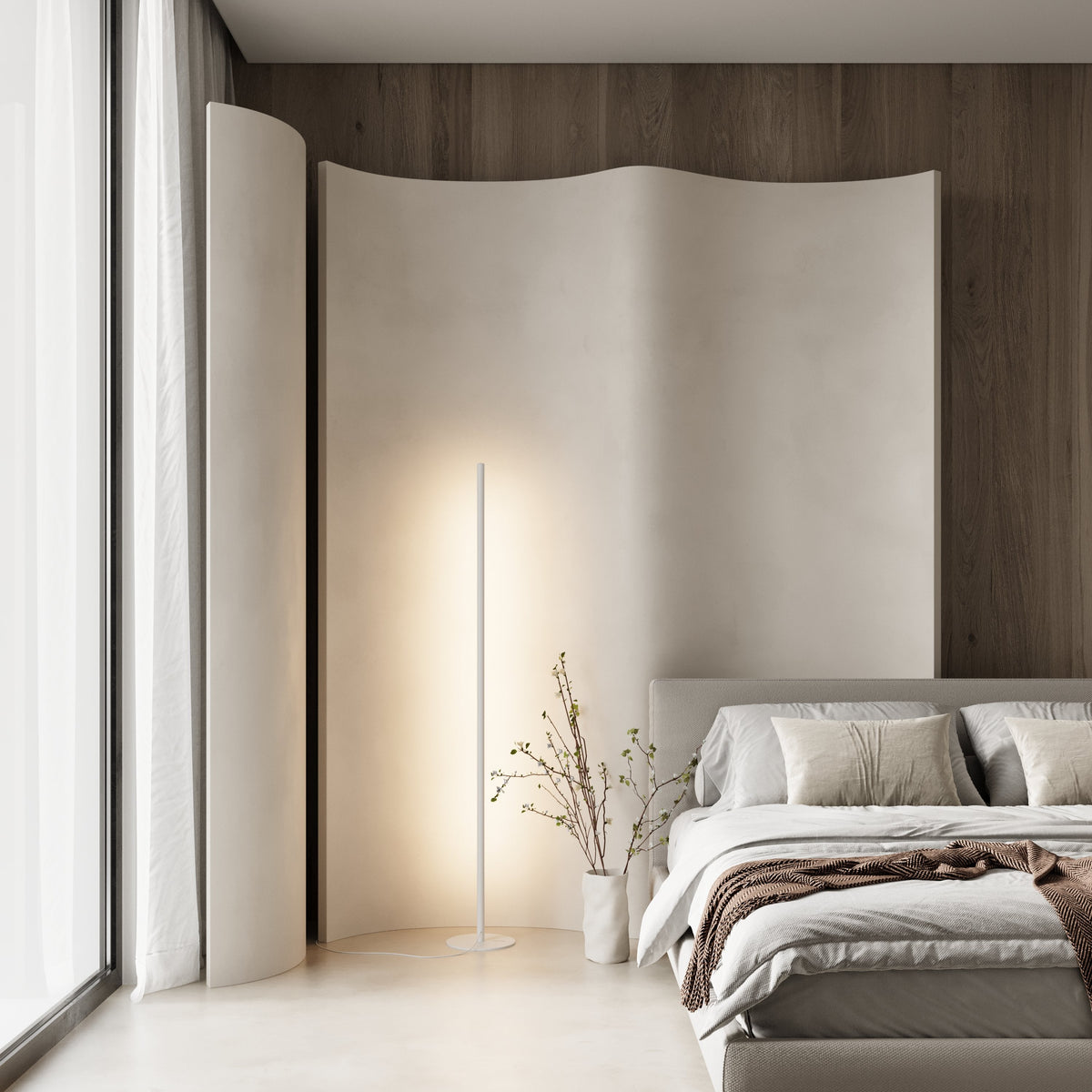 Lampa stojąca LED czarna – Nowoczesna lampa podłogowa do salonu z regulacją barwy światła i ściemnianiem za pomocą pilota 8
