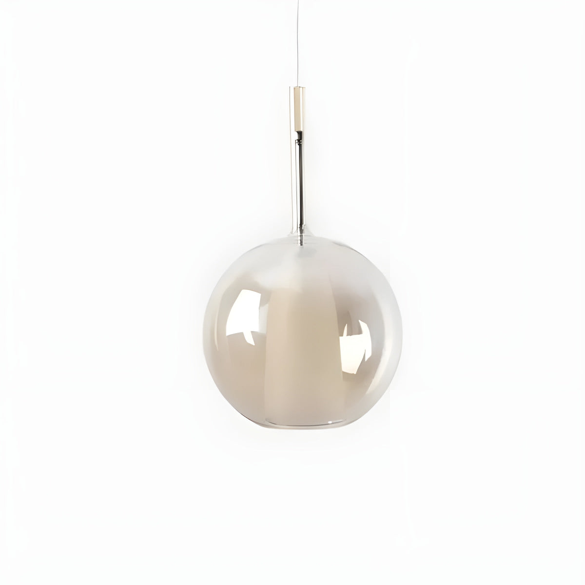 Lampa wisząca LED z kulistego szkła – Nowoczesna lampa do salonu i jadalni, energooszczędna z regulowaną wysokością 3