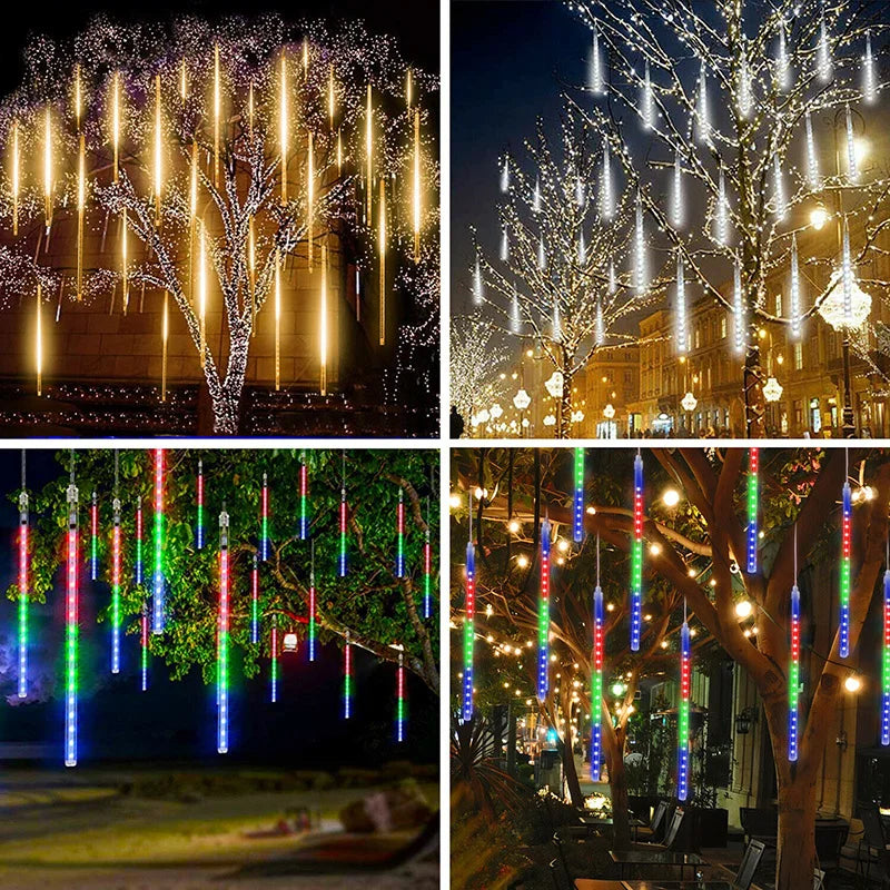 Luksusowe oświetlenie LED Waterdrupel – Magiczne krople meteorytów do dekoracji 5