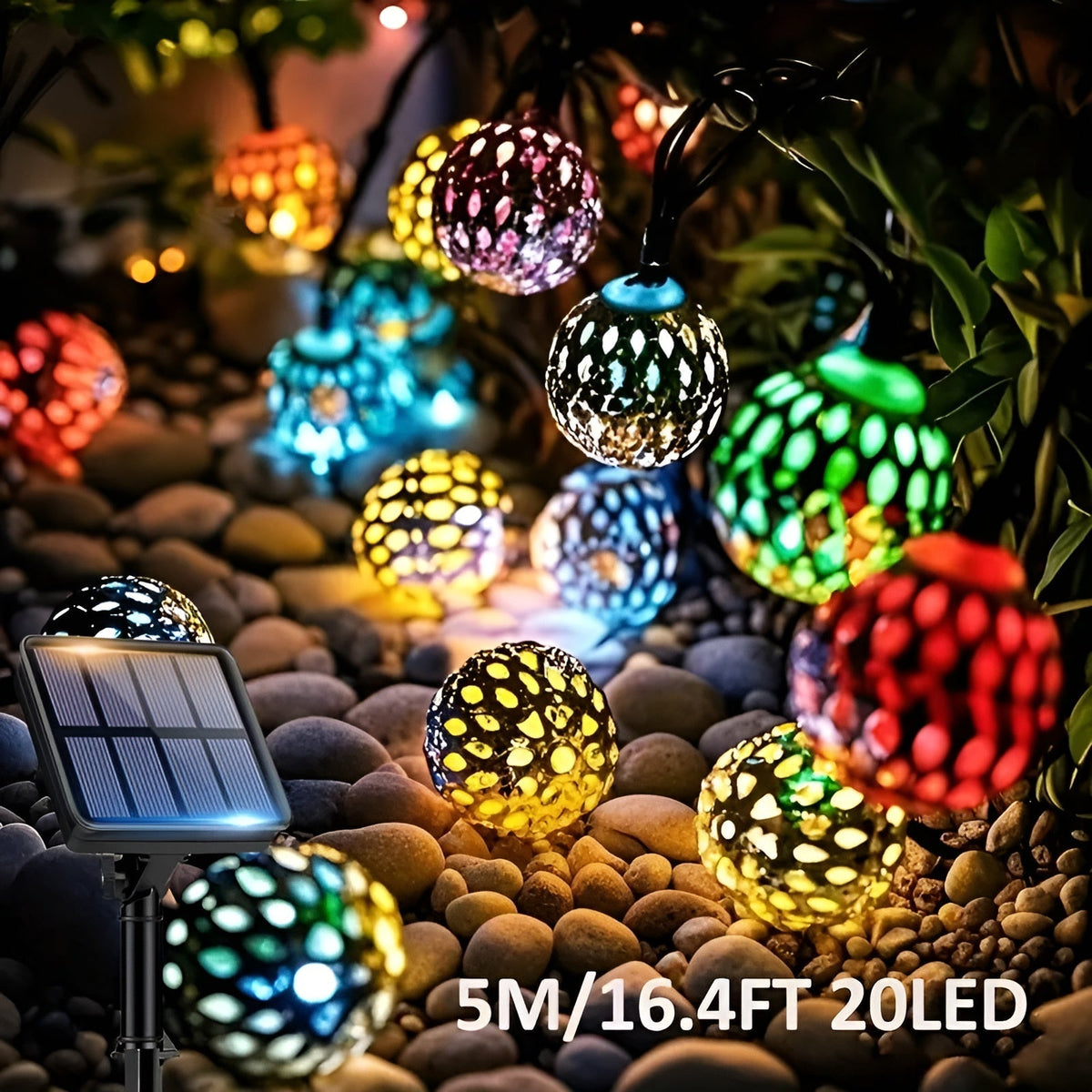 Misty Colorful LED Garden Lanterns – Atmospheric Solar Lighting for Outdoor Relaxation | Lampy Solarne Ogrodowe 0