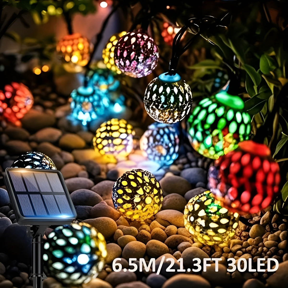 Misty Colorful LED Garden Lanterns – Atmospheric Solar Lighting for Outdoor Relaxation | Lampy Solarne Ogrodowe 3