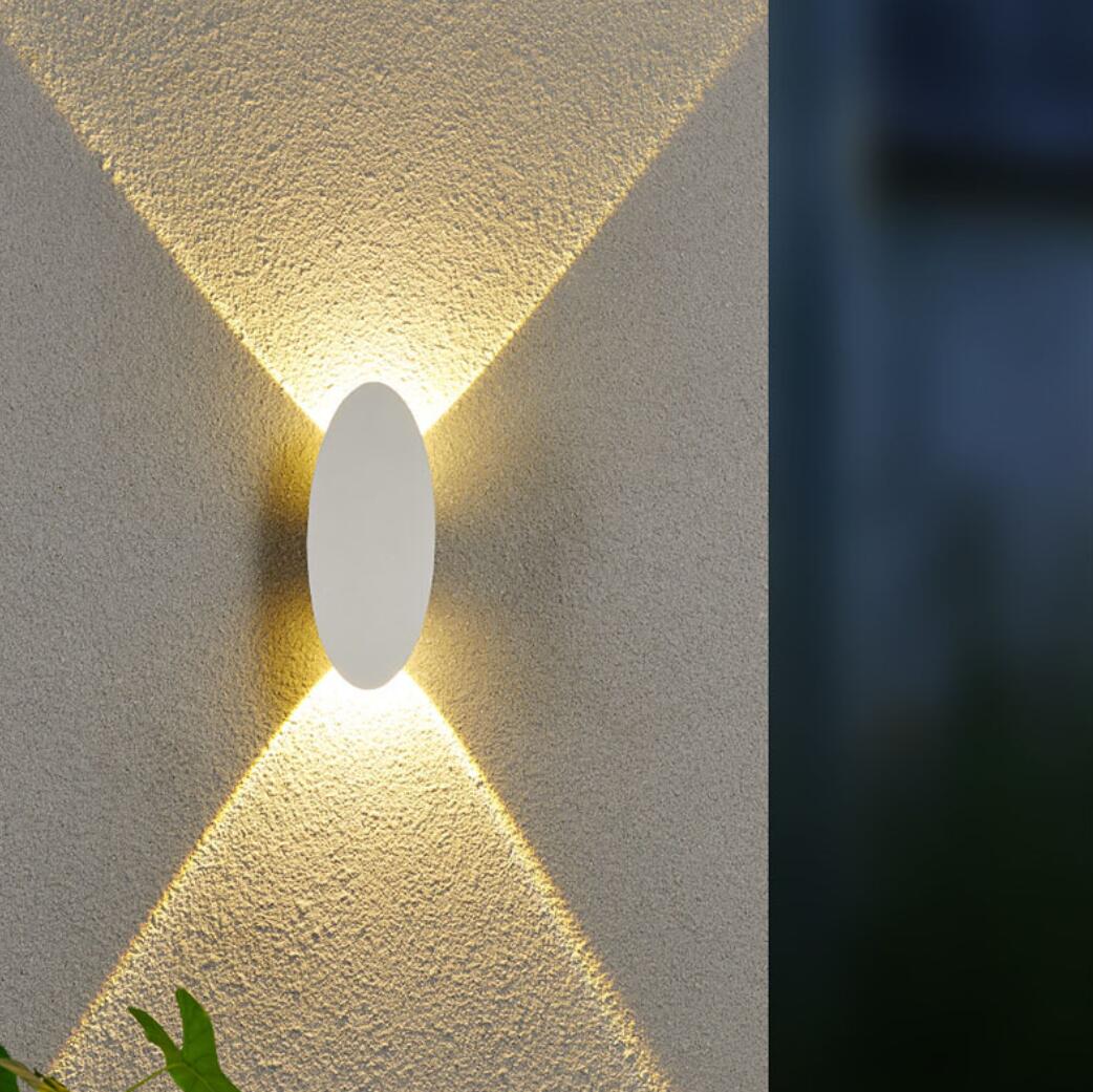 Nowoczesna Lampa Zewnętrzna z Aluminium – Owalna i Prostokątna, Odporna na Warunki Atmosferyczne, Idealna Nad Drzwi i na Dom 0