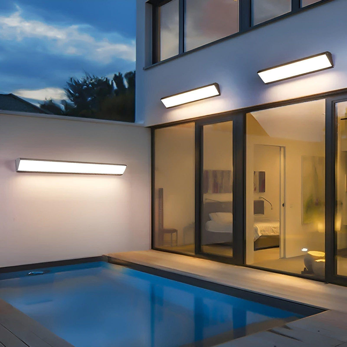 Nowoczesna Wodoodporna Lampa Ogrodowa LED do Ogród i Taras – Stylowa Wandleuchte z Aluminium 0