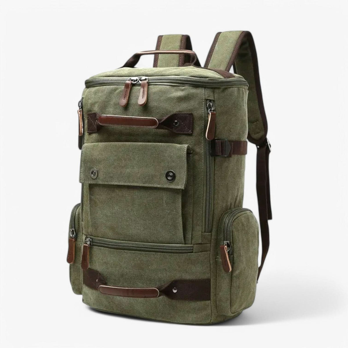 Plecak Damski VintageCanvas na Laptopa – Stylowy Plecak Szkolny z Ergonomicznymi Paskami, Przestronna Komora na 38 cm Laptop 10