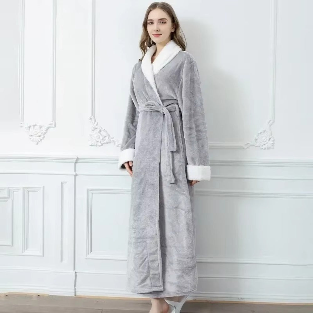 Aksamitny szlafrok unisex w różnych kolorach