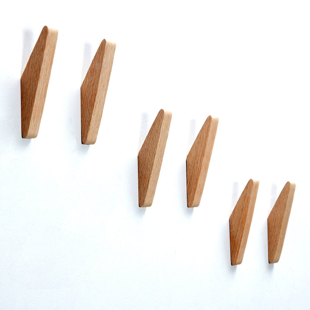 Stylowy wieszak ścienny w kolorze czarnego orzecha – elegancki wieszak na ubrania do przedpokoju i na korytarz, minimalistyczny design 3