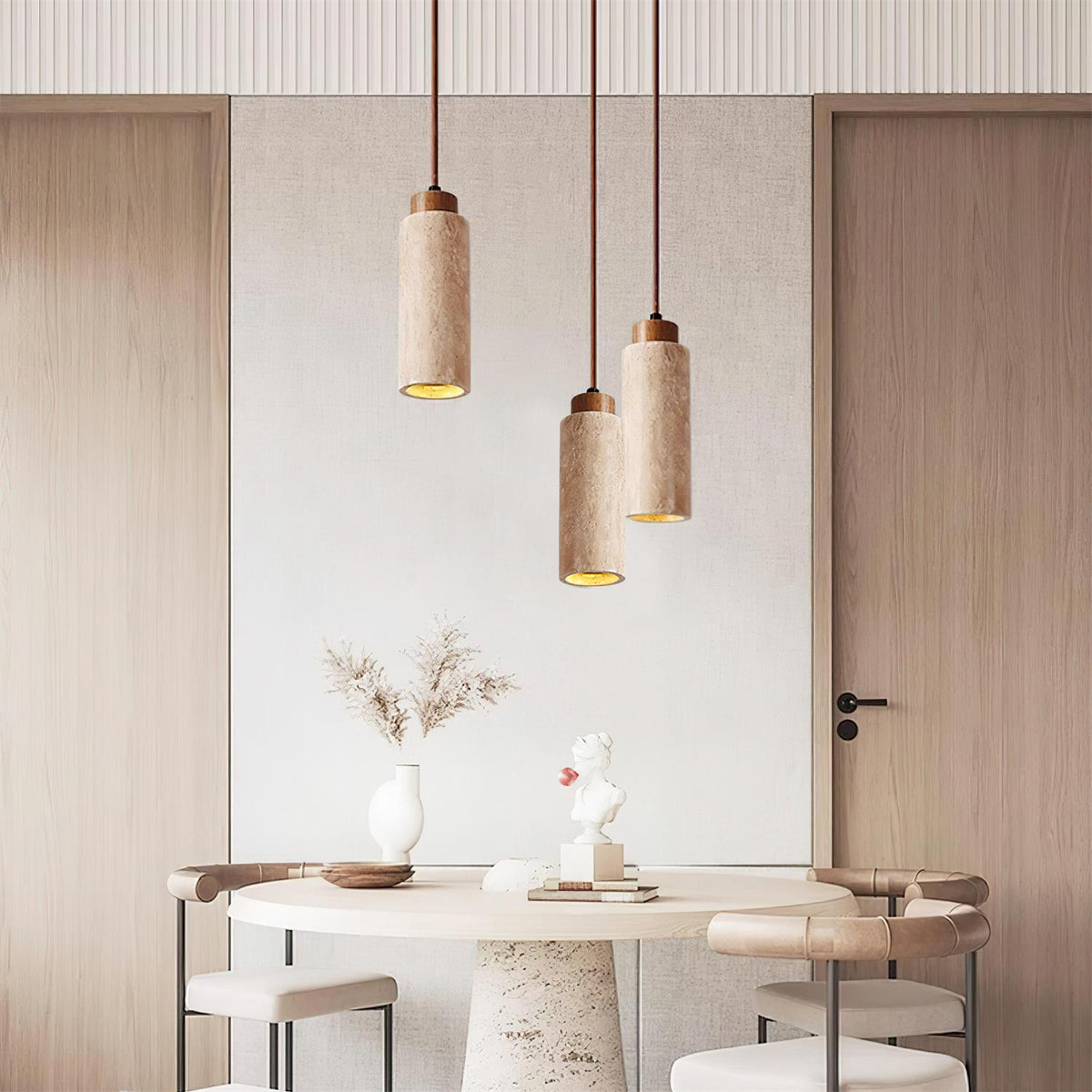 Tawilo Lampa Wisząca – Naturalny Trawertyn i Nowoczesny Design 3