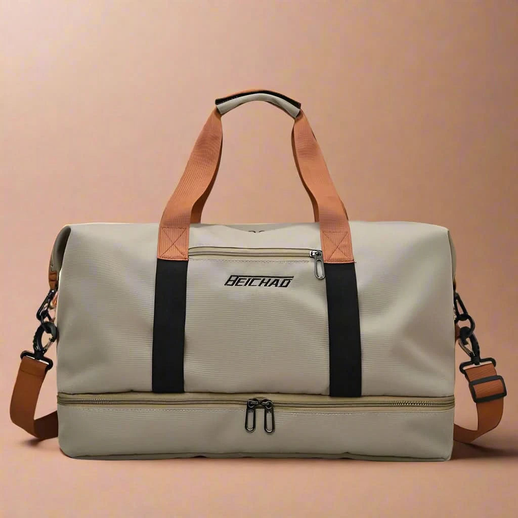 Torba Sportowa FlexFit Pro Damska i Męska – Wodoodporna Torba Treningowa z Komorą na Buty i Odpinanym Paskiem na Ramię, 46x25x28 cm 1
