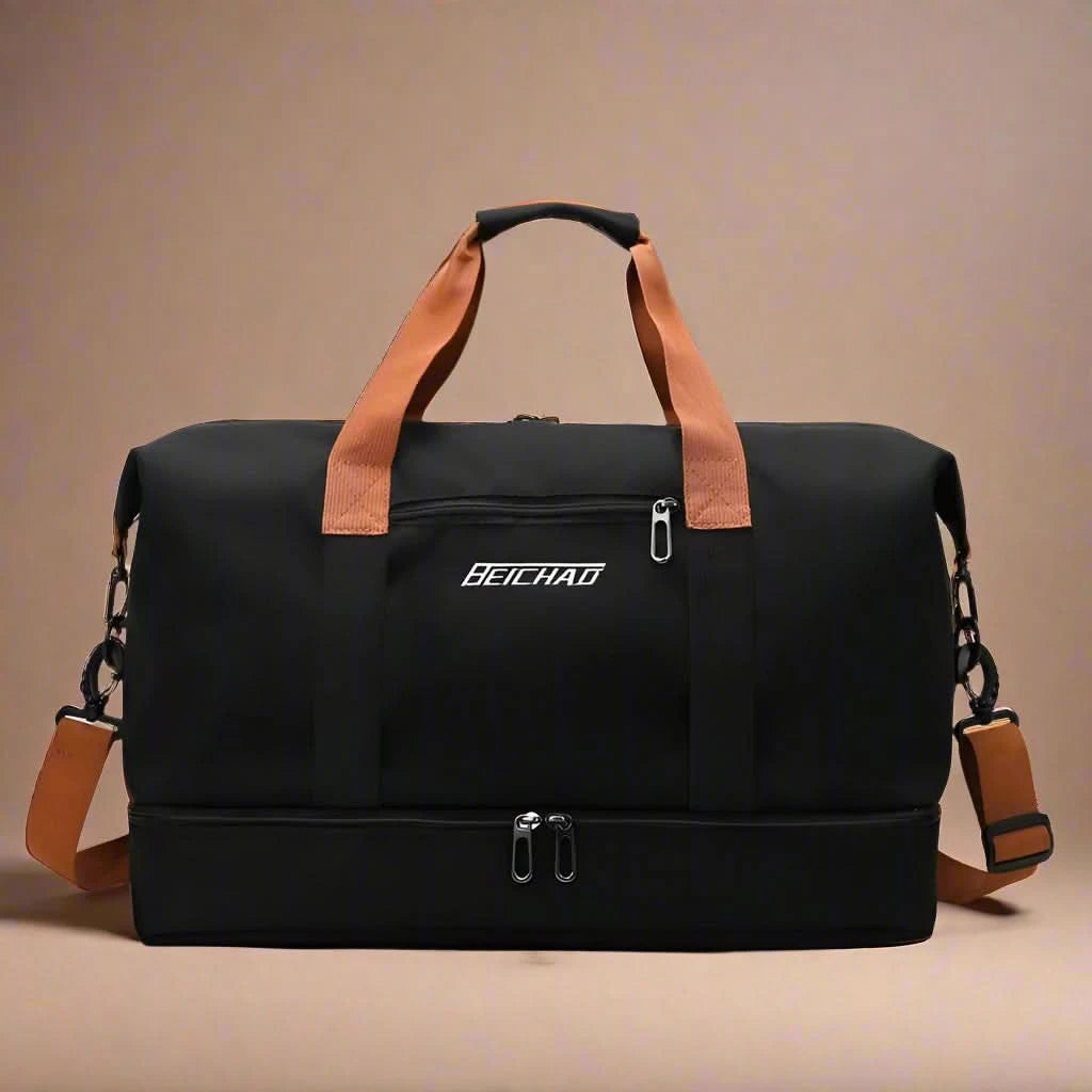 Torba Sportowa FlexFit Pro Damska i Męska – Wodoodporna Torba Treningowa z Komorą na Buty i Odpinanym Paskiem na Ramię, 46x25x28 cm 3