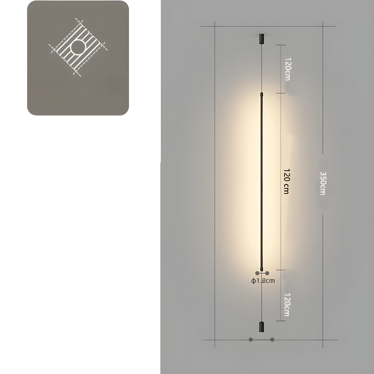 Wana Lampa Stojąca Czarna LED – Nowoczesny Minimalistyczny Design do Każdego Wnętrza lampa podłogowa 4