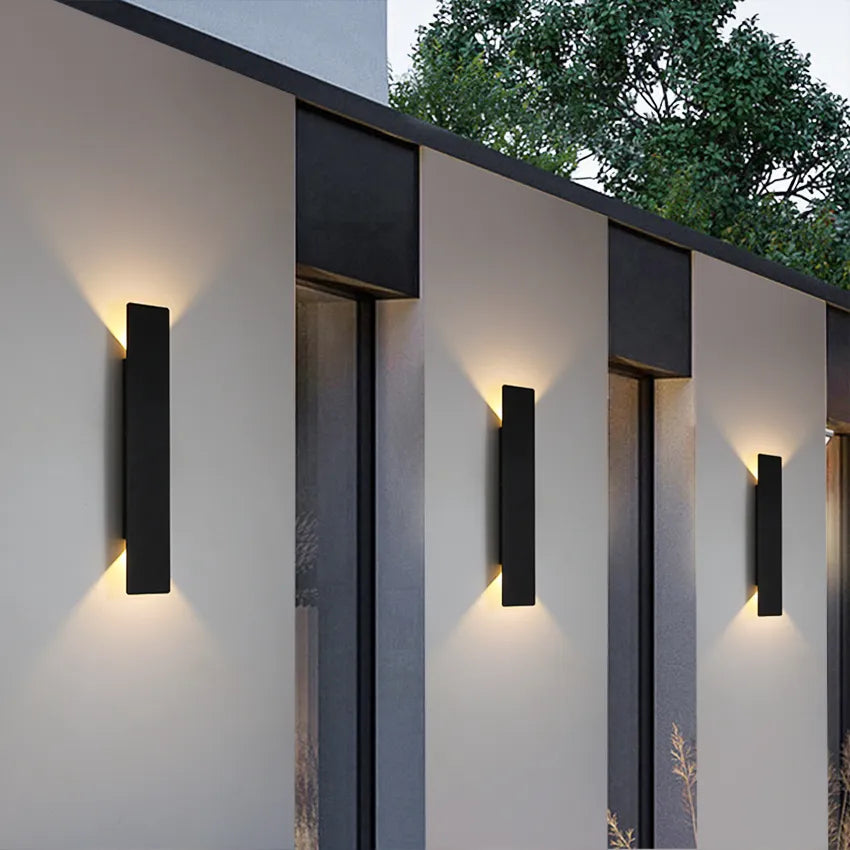 Wodoodporna Lampa Ścienna z Aluminium IP65 – Nowoczesny Kinkiet Ścienny do Oświetlenia Zewnętrznego 1