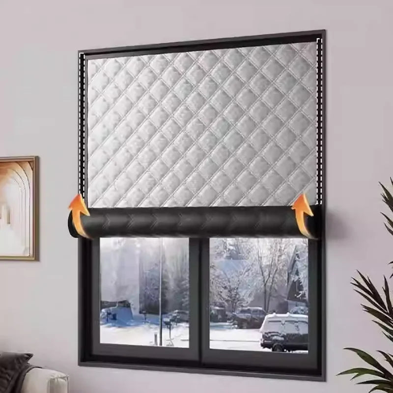 Zasłony Zimowe Termiczne i Dźwiękoszczelne, Wiatroodporne Zaciemniające do Sypialni - Elegancki Design, Różne Kolory 1