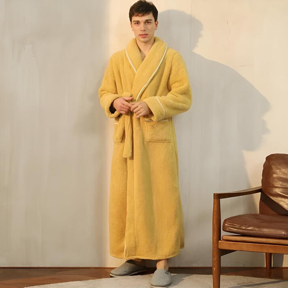 Szlafrok unisex z głębokimi kieszeniami