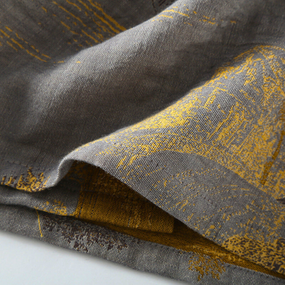 Szlafrok kimono z bawełny – szczegół materiału