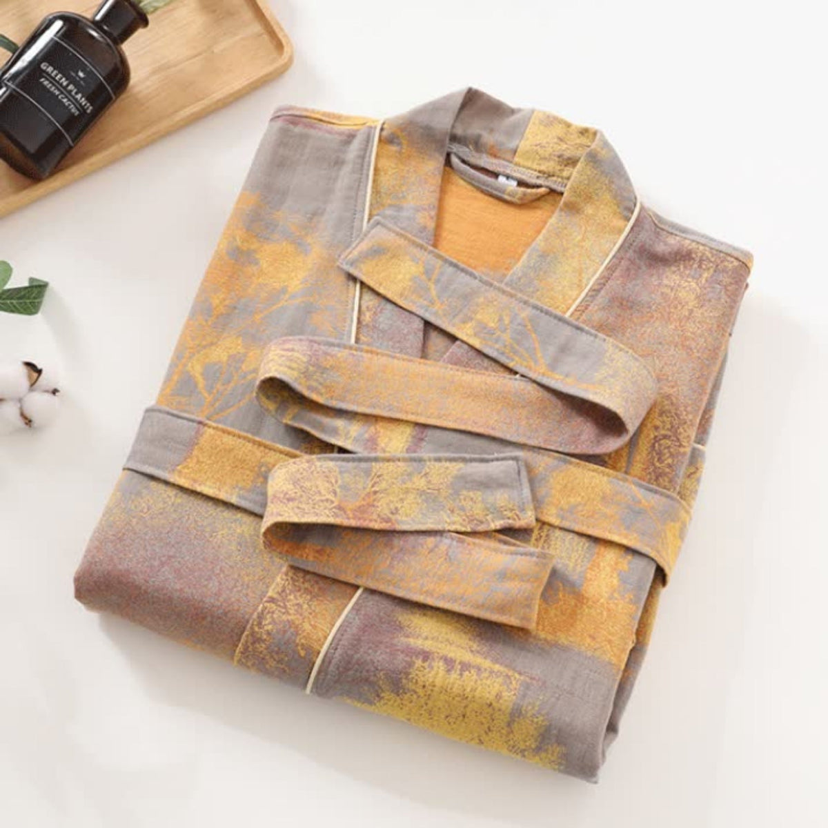 Elegancki lekki szlafrok kimono unisex