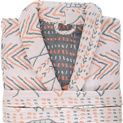 Szlafrok bawełniany unisex – widok z tyłu