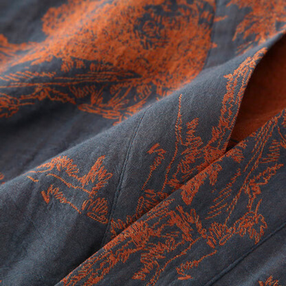 Detalny widok wzoru boho na szlafroku kimono