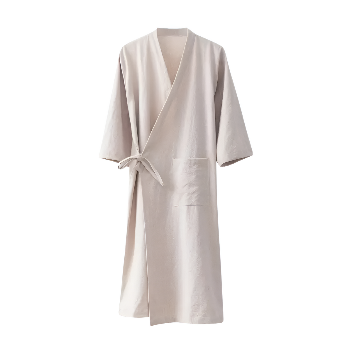 Męski szlafrok w stylu kimono z bawełny
