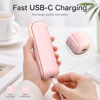 Wentylator ręczny USB w kolorze zielonym