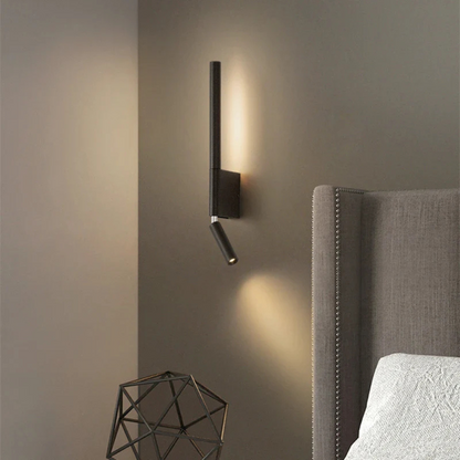 Czarny Kinkiet Ścienny LED – Minimalistyczna Lampa na Ścianę do Salonu i Sypialni 0