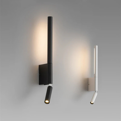 Czarny Kinkiet Ścienny LED – Minimalistyczna Lampa na Ścianę do Salonu i Sypialni 1