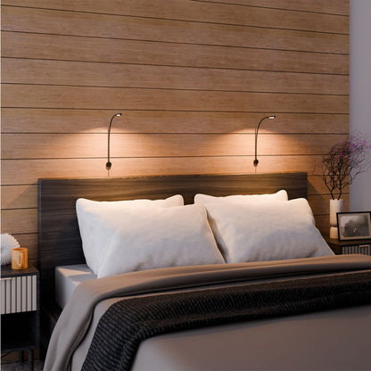 Czarny Kinkiet Ścienny z Regulowanym Światłem – Minimalistyczna Lampa na Ścianę do Sypialni i Salonu 4