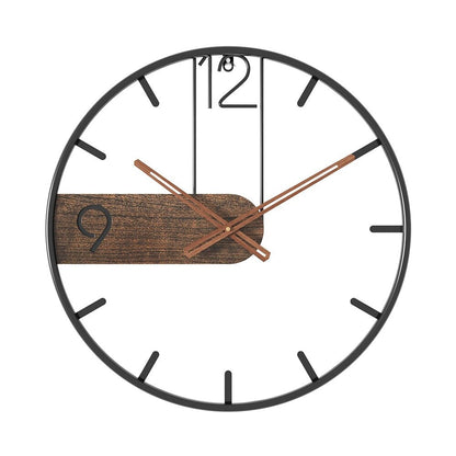 Duży Zegar Ścienny 50 cm, Nowoczesny Zegar na Ścianę do Salonu, Elegancki Metalowy Design 4