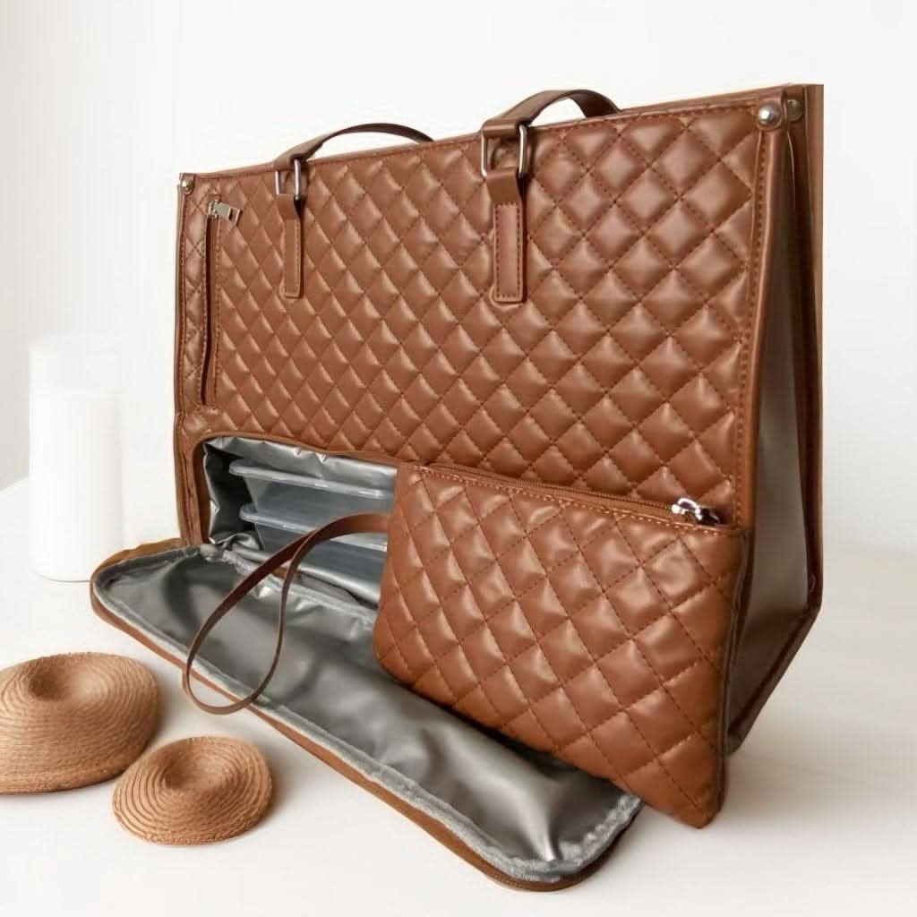 Elegancka Torba na Zakupy 2 w 1 z Izolowaną Komorą – Duża Pojemność i Stylowy Design do Pracy i Podróży 4