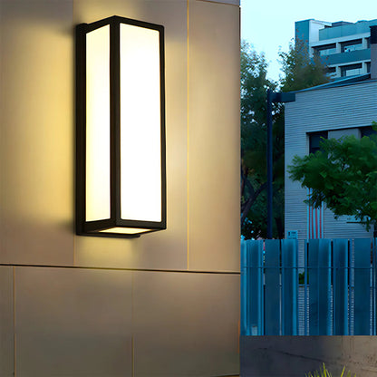 Kinkiet zewnętrzny LED – Wodoodporny, czarny kinkiet ścienny do ogrodu i na taras | Nowoczesny design, energooszczędny 4