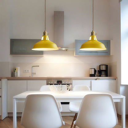 Kolorowa Lampa Wisząca w Stylu Industrialnym z Regulowanym Kablem – Oświetlenie do Salonu i Nad Stół 5