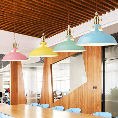 Kolorowa Lampa Wisząca w Stylu Industrialnym z Regulowanym Kablem – Oświetlenie do Salonu i Nad Stół 6