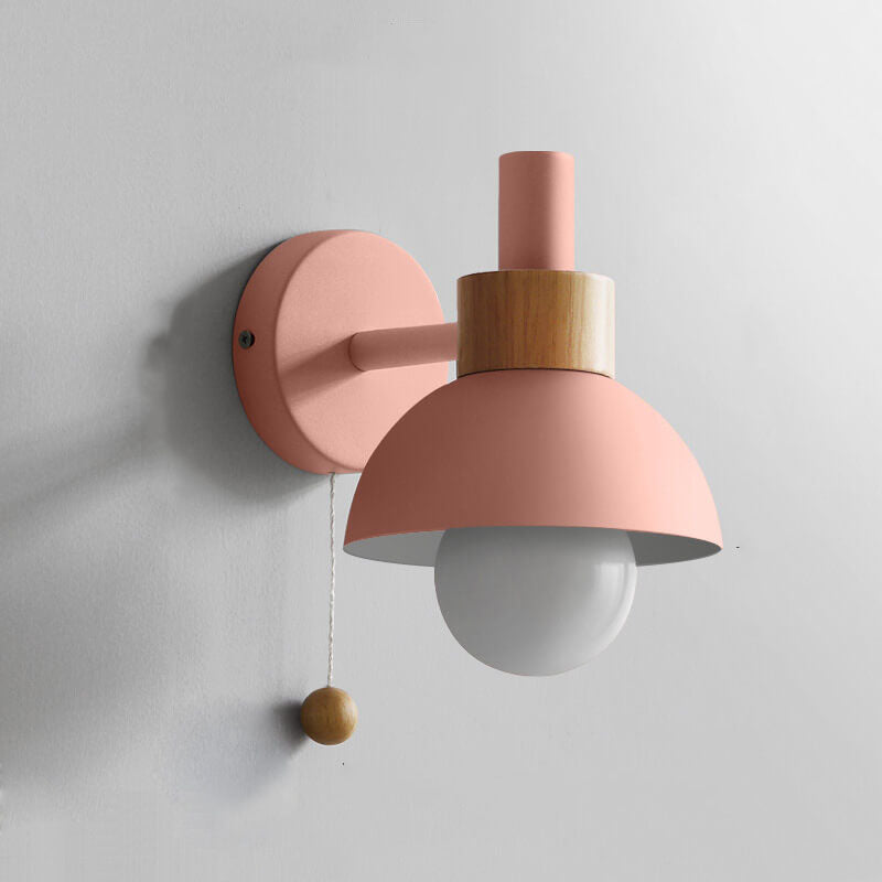 Kolorowa lampa ścienna z sferycznym kloszem – Nowoczesny design do salonu i sypialni 10