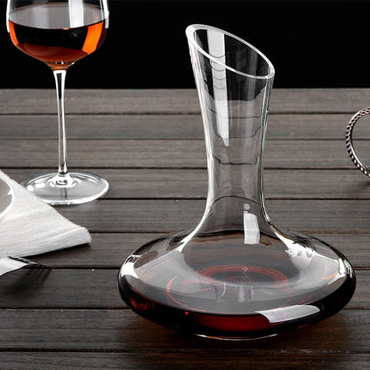 Kryształowa Karafka Elegancka Do Wina – Duża Pojemność 1100ml, Optymalne Napowietrzanie, Doskonały Akcent [karafka do wina] 3